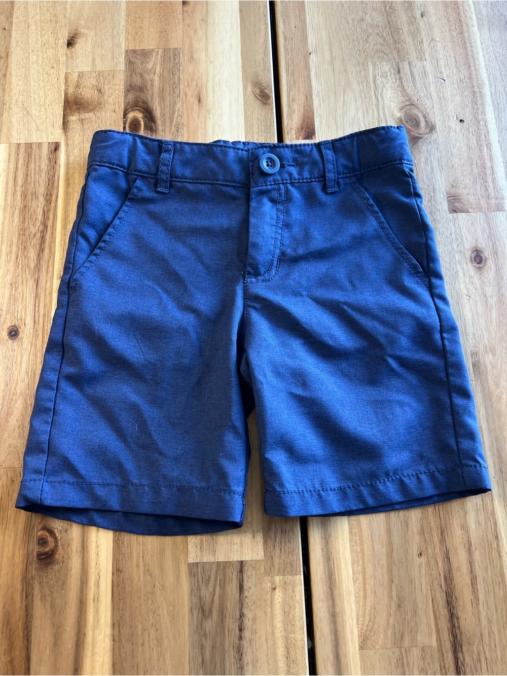 Cat & Jack Navy Uniform Shorts Boys Size 5 Adjustable Waist Flat Front